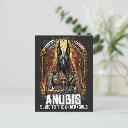 Carte Postale Anubis Ancienne Egypte DIEU Guide to Underworld (Debout devant)