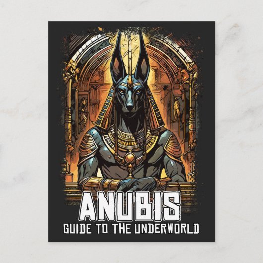 Carte Postale Anubis Ancienne Egypte DIEU Guide to Underworld (Devant)