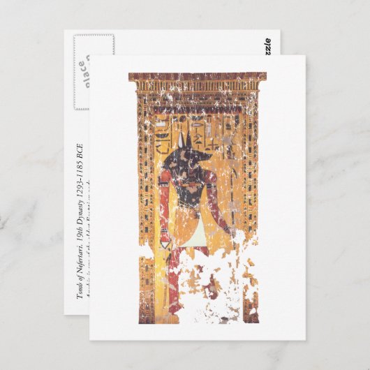 Carte Postale Anubis-Nefertari (Devant / Derrière)