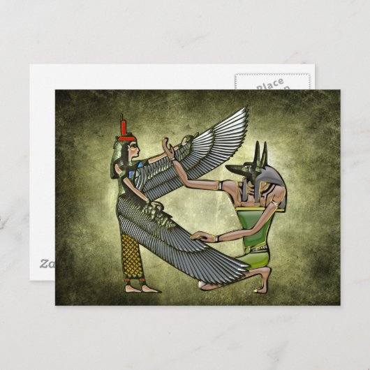 Carte Postale Anubis & Nut (Devant / Derrière)