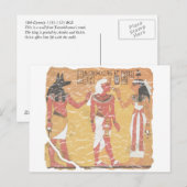 Carte Postale Anubis, Tut, Osiris (Devant / Derrière)