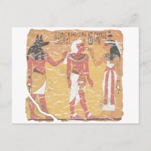 Carte Postale Anubis, Tut, Osiris