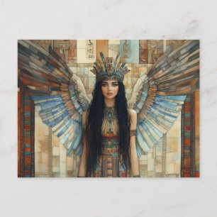 Carte Postale Anunnaki Star déesse Inanna Pastel Rainbow Art