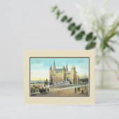 Carte Postale Anvers 1900 Belgique Château Steen restauré (Debout devant)