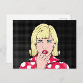 Carte Postale Anxiety Woman (Devant / Derrière)