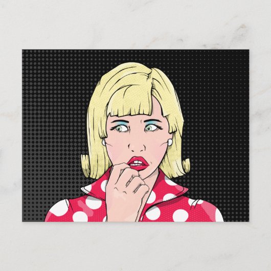 Carte Postale Anxiety Woman (Devant)