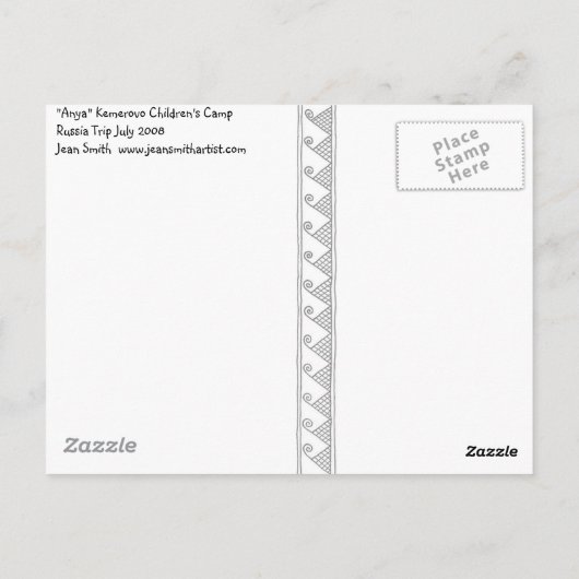 Carte Postale Anya (Dos)