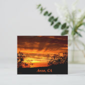 Carte postale Anza, CA (Debout devant)