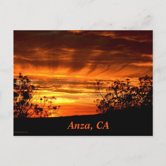 Carte postale Anza, CA (Devant)