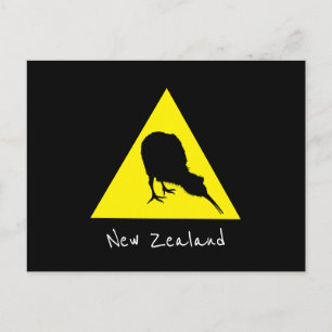 Carte Postale Aotearoa & Kiwi Bird, Nocturne Nouvelle-Zélande Vo