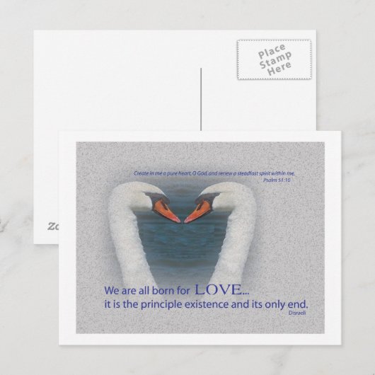 Carte Postale Août Amour (Devant / Derrière)