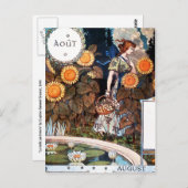 Carte postale :  Août Auot (Devant / Derrière)