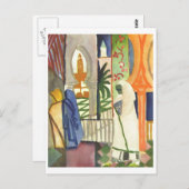Carte Postale Août Macke - À Temple Résonne 1910-1914 (Devant / Derrière)