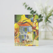 Carte Postale Août Macke artwork, Cour intérieure (Debout devant)