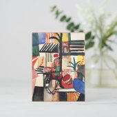 Carte Postale Août Macke artwork, Homme avec âne (Debout devant)