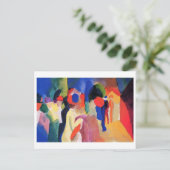 Carte Postale Août Macke - Avec Veste Jaune 1913 Aquarelle (Debout devant)