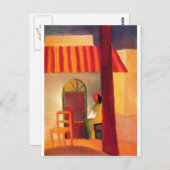Carte Postale Août Macke - Café turc 1914 Café Türkisches (Devant / Derrière)