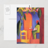 Carte Postale Août Macke - Café turc II (Devant / Derrière)