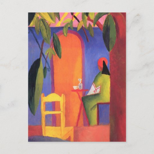 Carte Postale Août Macke - Café turc II (Devant)