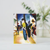 Carte Postale Août Macke - Deux femmes devant une boutique Casqu (Debout devant)