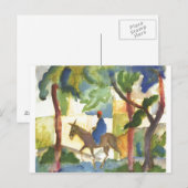 Carte Postale Août Macke - Donkey Rider 1914 Eselreiter (Devant / Derrière)