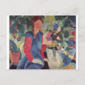 Carte Postale Août Macke - Fille avec Poisson Bell 1914 Fischglo (Devant)