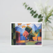 Carte Postale Août Macke - Jardin à Thuner Lake 1913 huile (Debout devant)