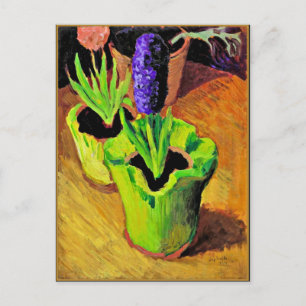 Carte Postale Août Macke peinture florale, Hyazinthen