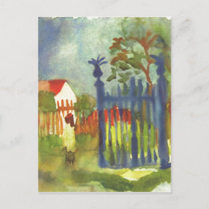 Carte Postale Août Macke - Porte du Jardin 1914 Gartentor