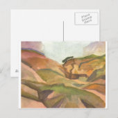 Carte Postale Août Macke - Schlucht 1914 Aquarelle (Devant / Derrière)