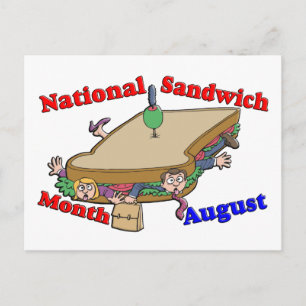 Carte Postale Août - Mois national des sandwichs