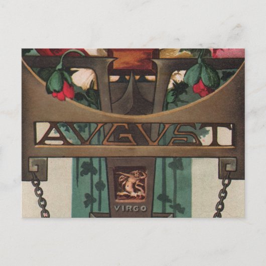Carte Postale Août - Vierge (Devant)