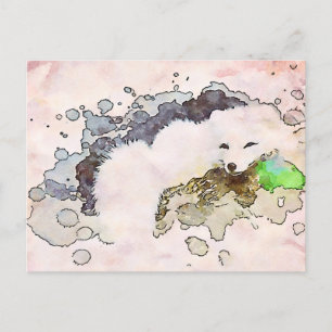 Carte Postale *~* AP18 Neige Renard Polaire Blanc Arctique Faune