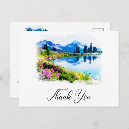 Carte Postale *~* AP19 QR Mariage Mountain Nature (Devant / Derrière)