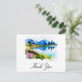 Carte Postale *~* AP19 QR Mariage Remerciements Montagne Nature (Debout devant)