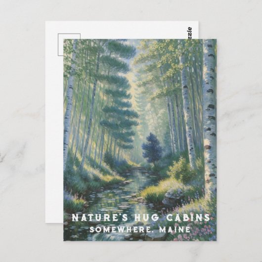 Carte Postale *~* AP49 Fleurs de forêt de Nature Maine Nénuphars (Devant / Derrière)