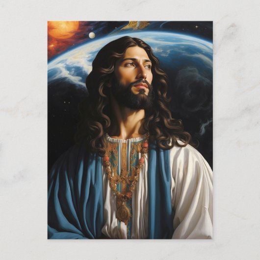 Carte Postale *~* AP50 Univers Imaginaire avec la planète Terre (Devant)