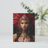 Carte Postale *~ AP53 Boho JULY Goddess ANNIVERSAIRE RUBY (Debout devant)