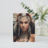 Carte Postale *~ AP53 JUIN Boho ANNIVERSAIRE PERLES Femme (Debout devant)