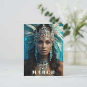 Carte Postale *~* Ap53 MARS Boho AQUAMARINE Tête (Debout devant)