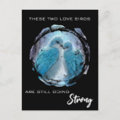 Carte Postale *~* AP54 Anniversaire d'art Inséparables hiver (Devant)