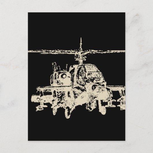 Carte Postale Apache AH-64 (Devant)