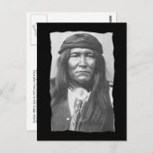 Carte Postale Apache de Cochise amérindienne vintage (Devant / Derrière)