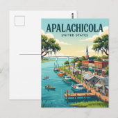 Carte Postale Apalachicola Floride (Devant / Derrière)