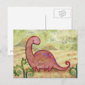 Carte postale Apatosaurus (Devant / Derrière)