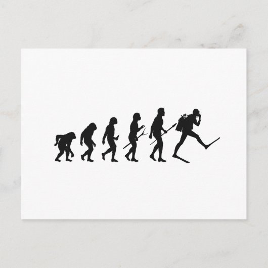 Carte Postale Ape Man Evolution Diver (Devant)