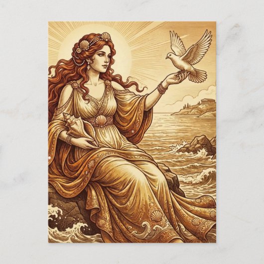 Carte postale Aphrodite déesse grecque (Devant)