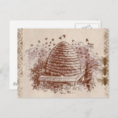 Carte Postale Apiculture vintage (Devant / Derrière)