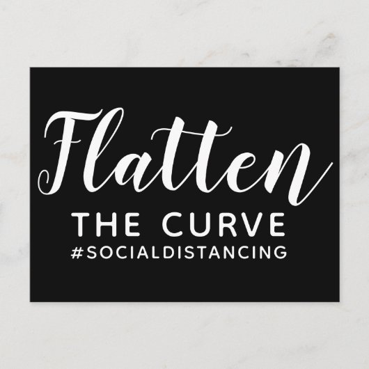 Carte Postale Aplatir La Courbe Combattre Coronavirus Pandemic (Devant)