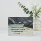 Carte Postale Apocalypse 22:17 Que celui qui soigne vienne... (Debout devant)